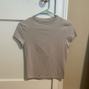 Women's beige seamless top